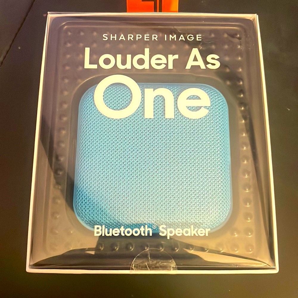 NIB Sharper Image Louder as One Bluetooth Speaker